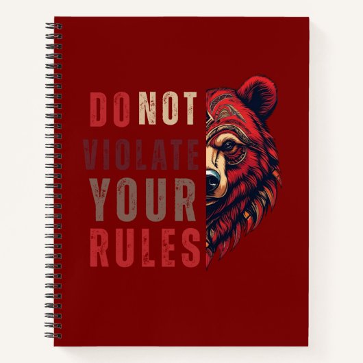 Motivation | Devisenorientierung | Bär Notizblock (Vorderseite)