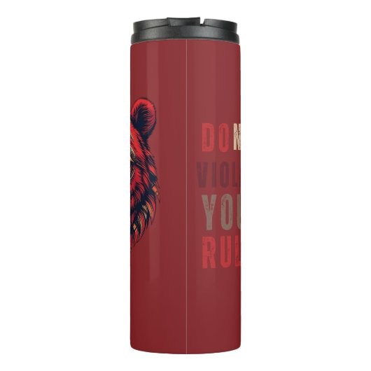 Motivation | Devisenorientierung | Bär Thermosbecher (Rückseite)