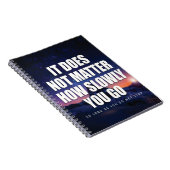 Motivation - es spielt keine Rolle, wie langsam Si Notizblock (Rechte Seite)