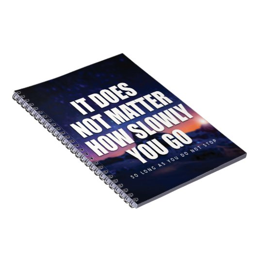 Motivation - es spielt keine Rolle, wie langsam Si Notizblock (Rechte Seite)