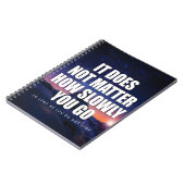 Motivation - es spielt keine Rolle, wie langsam Si Notizblock (Linke Seite)