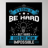 Motivation - es wird schwer sein poster (Vorne)