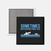 Motivation Findest Sie Funny Swimmer Schwimmer Sch Magnet (Vorderseite/Rückseite)