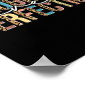 Motivation Frauen Lehrer Shirt Fortschritt über Pe Poster (Ecke)