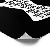 Motivation für das Frauenspiel Workout Motivierend Poster (Ecke)