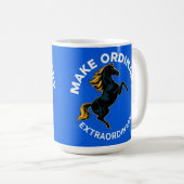 Motivation für das Symbolisieren von Pferden Kaffeetasse (VorderseiteRechts)