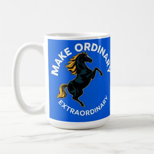 Motivation für das Symbolisieren von Pferden Kaffeetasse (Links)