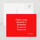 Motivation für den Erfolg von Postkarten (Vorne/Hinten)