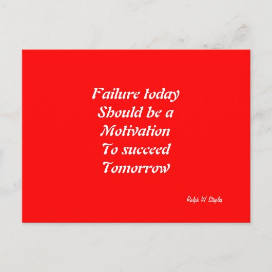 Motivation für den Erfolg von Postkarten (Vorderseite)
