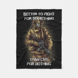 Motivation für den Kampf _ Soldaten-Zitat _ Vetera Fleecedecke