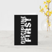 Motivation für Discipline Beats1 Karte (Gelbe Blume)