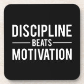 Motivation für Discipline Beats - Inspiration Getränkeuntersetzer (Vorderseite)