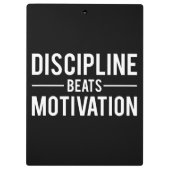 Motivation für Discipline Beats - Inspiration Klemmbrett (Rückseite)