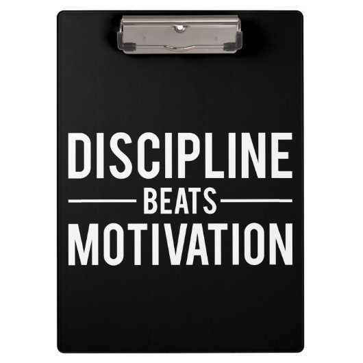 Motivation für Discipline Beats - Inspiration Klemmbrett (Vorderseite)