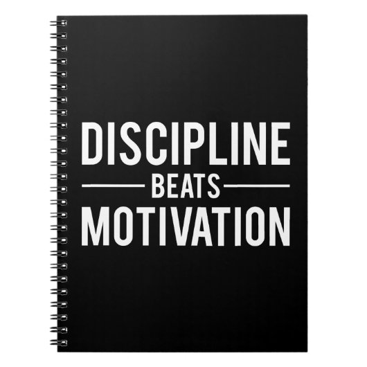 Motivation für Discipline Beats - Inspiration Notizblock (Vorderseite)