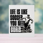 Motivation für Fußball-Ziele Acrylschild (Neutral)