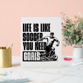 Motivation für Fußball-Ziele Acrylschild (Hochzeit)