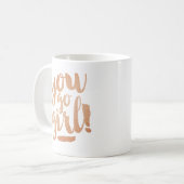 Motivation für klassische Tasse Zitat Sie gehen Gi (Vorderseite Links)