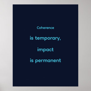Motivation für Navy Cyan Quantum-Ingenieure Poster