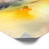 Motivation für Wasserfarben Poster Wand an Wand Ku (Ecke)