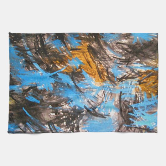 Motivation ~ Gemälde von Sharon Dawn Geschirrtuch (Horizontal)