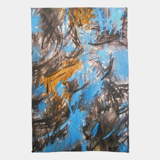 Motivation ~ Gemälde von Sharon Dawn Geschirrtuch (Vertikal)