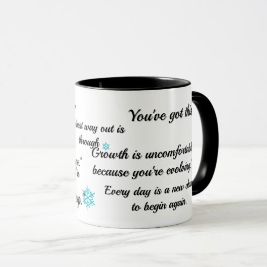 Motivation glauben an Sie Tasse (VorderseiteRechts)