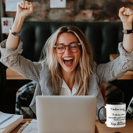 Motivation glauben an Sie Tasse