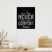 Motivation Großes im Komfort-Bereich Poster (Küche)