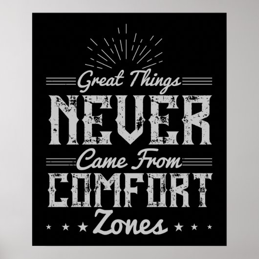 Motivation Großes im Komfort-Bereich Poster (Vorne)