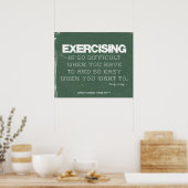 Motivation im Grünen Denim Poster (Küche)