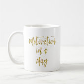 Motivation in Tasse Funny Gold Typograf Geschenk (Links)