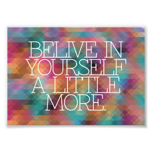 Motivation, Inspiration, Worte der Weisheit zitier Fotodruck (Vorne)