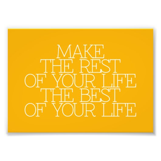 Motivation, Inspiration, Worte der Weisheit zitier Fotodruck (Vorne)