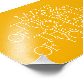 Motivation, Inspiration, Worte der Weisheit zitier Fotodruck (Ecke)