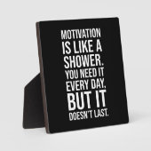 Motivation ist wie ein Duschangebot - Funny Fotoplatte (Vorderseite)
