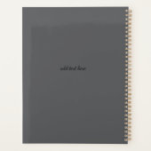 Motivation Journal | “Start Today”  Planer (Rückseite)