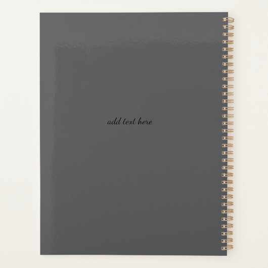 Motivation Journal | “Start Today”  Planer (Rückseite)