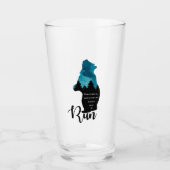 Motivation laufen Findest Sie Funny Bear Graphic Glas (Vorderseite)