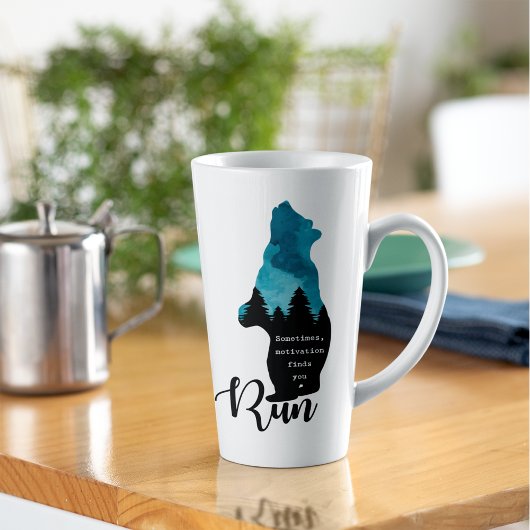 Motivation laufen Findest Sie Funny Bear Graphic Milchtasse