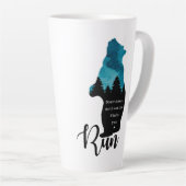 Motivation laufen Findest Sie Funny Bear Graphic Milchtasse (Rechte Ecke)
