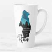 Motivation laufen Findest Sie Funny Bear Graphic Milchtasse (Rechts)