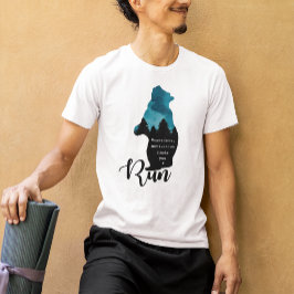 Motivation laufen Findest Sie Funny Bear Graphic T-Shirt