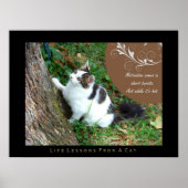 Motivation Lebensunterricht aus einer Cat Fine Art Poster (Vorne)