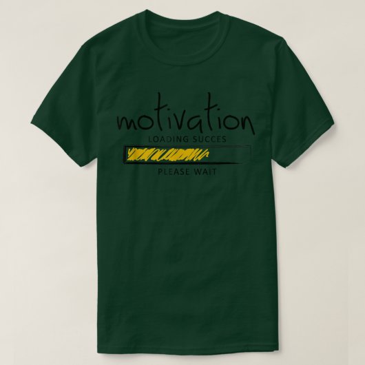 Motivation Loading Erfolg Bitte warten Grafik Coo T-Shirt (Design vorne)