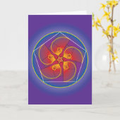 MOTIVATION - MANDALA KARTE (Gelbe Blume)