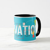Motivation – Modern Minimalist Typography Design Tasse (VorderseiteRechts)