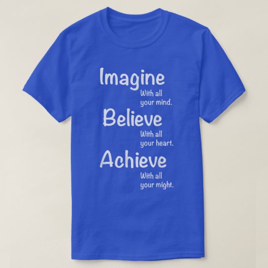 Motivation Motivierend T-Shirts - Stellen Sie sich (Design vorne)