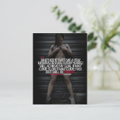 Motivation nach besten Kräften Postkarte (Stehend Vorderseite)