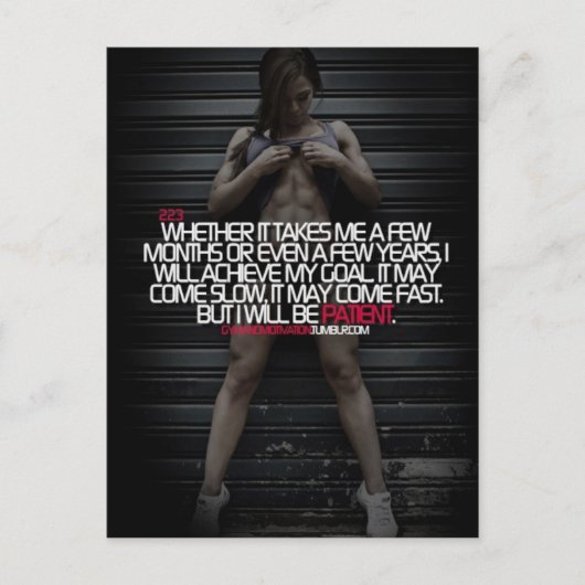 Motivation nach besten Kräften Postkarte (Vorderseite)